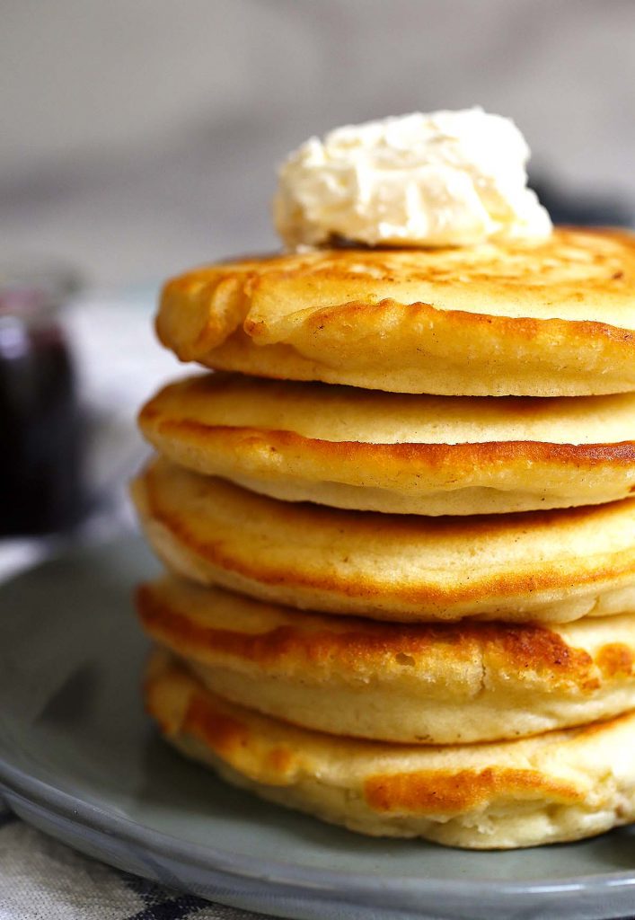 Stack of pancakes.