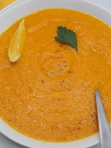 Carrot orange ginger soup
