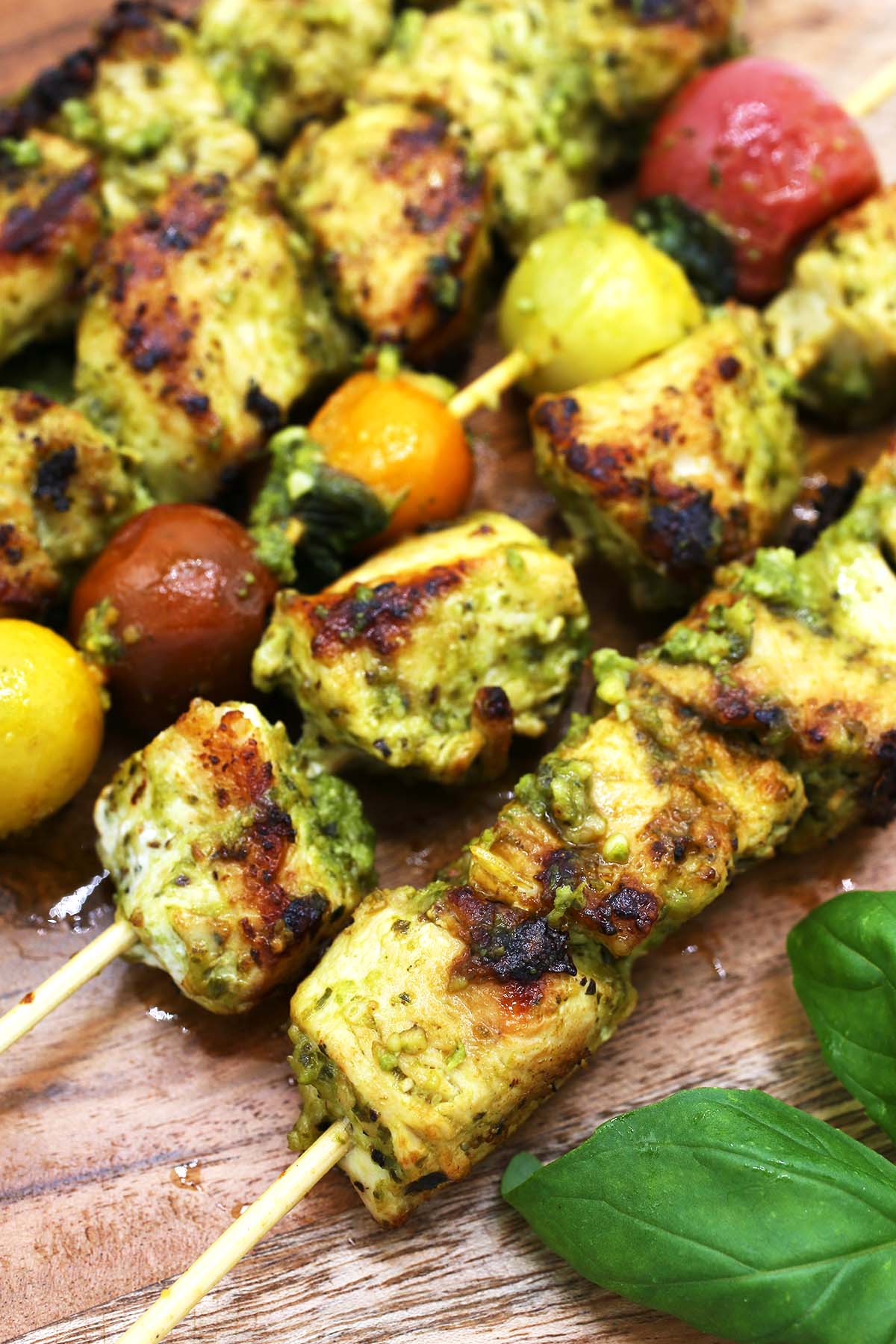 Chicken Pesto Kebabs Guss Cooks